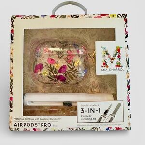 Floral AirPods Pro Case with Cleaning Kit